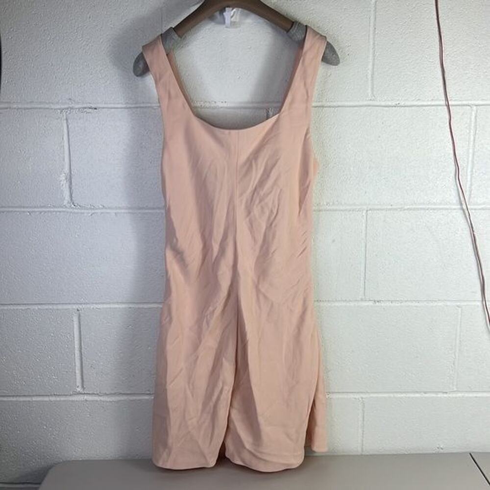 RTR Marina MosconeDiamond Inlay Dress Mini Sleeveless Blush Pink Sz 8 ruched - Picture 7 of 7